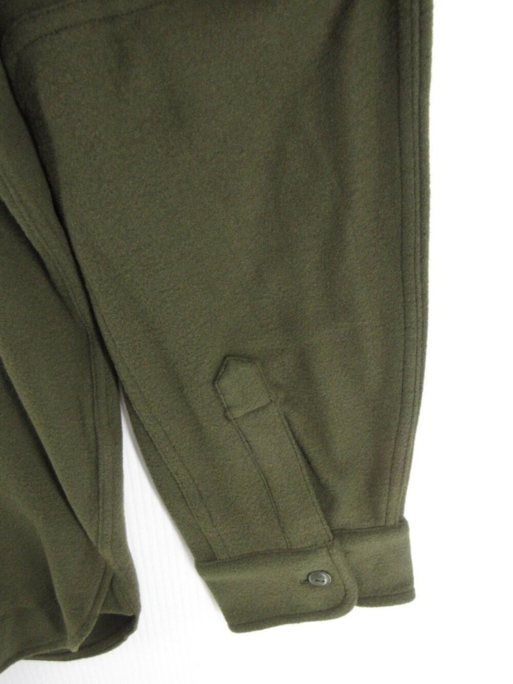 Polo Ralph Lauren Shirt XXL Olive Brush Fleece Button Up Work Shacket - Picture 3 of 14